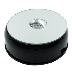 White Light Rotating Base For Laster Engraved Crystal Cubes